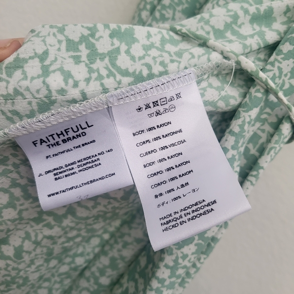 Faithfull the Brand Faithful The Brand Women's Chiara True Wrap Seafoam … - Picture 9 of 10